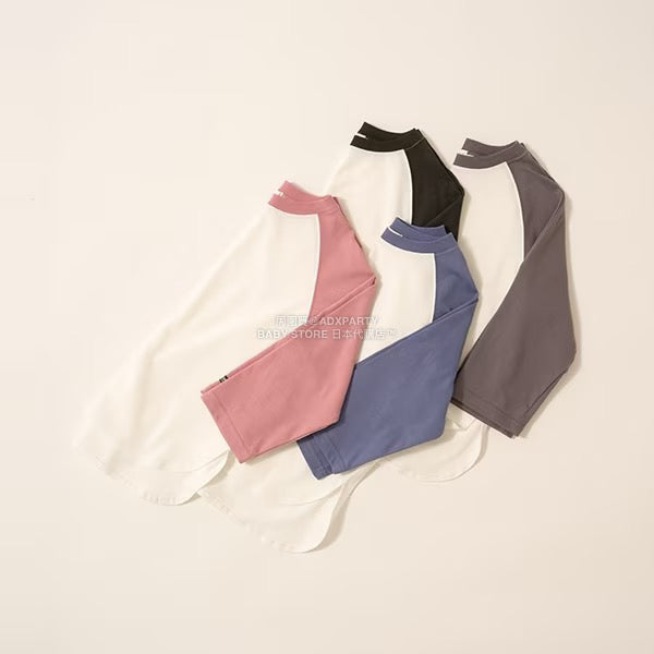 日本童裝 b・R# 吸水速乾 防UV系列 插肩長袖上衣 100-150cm 男童款 秋季 TOPS