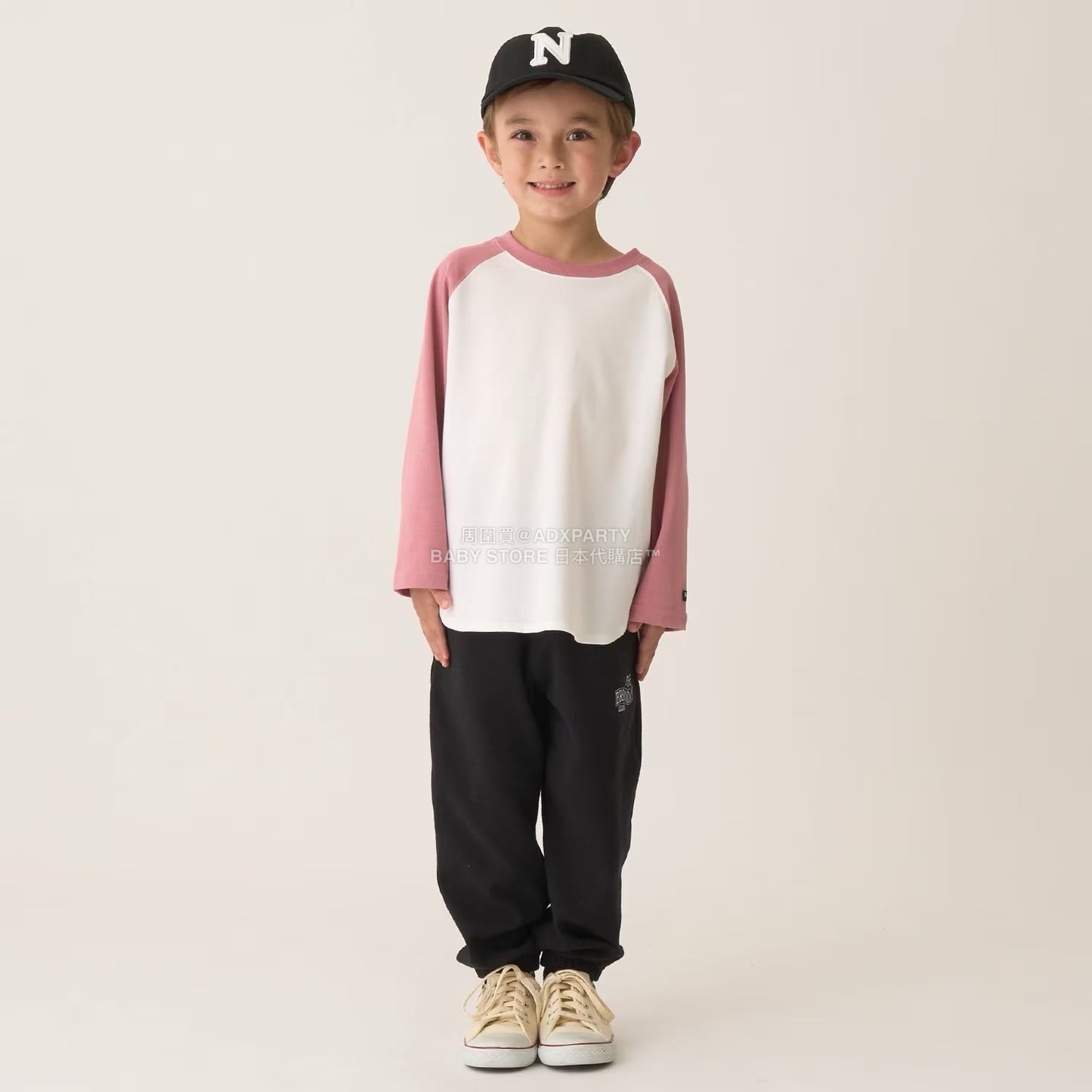 日本童裝 b・R# 吸水速乾 防UV系列 插肩長袖上衣 100-150cm 男童款 秋季 TOPS