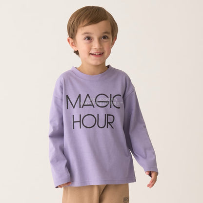 日本童裝 b・R# 吸水速乾 防UV系列 印花長袖上衣 100-150cm 男童款 秋季 TOPS