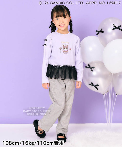 日本童裝 alc#652 x Sanrio 蕾絲拼接上衣 80-140cm 女童款 秋季 TOPS