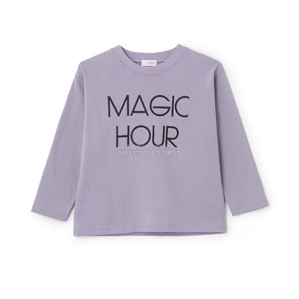 日本童裝 b・R# 吸水速乾 防UV系列 印花長袖上衣 100-150cm 男童款 秋季 TOPS