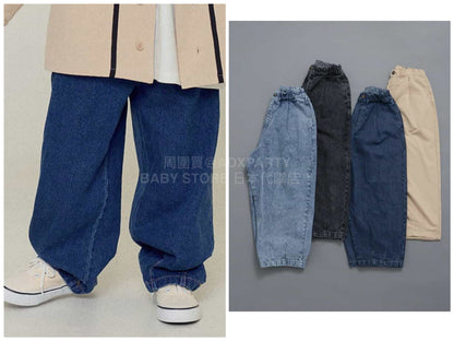 日本童裝 BREEZE 休閒闊腳褲 90-150cm 男童款/女童款 冬季 PANTS