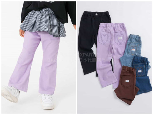 日本童裝 BREEZE 喇叭長褲 80-140cm 女童款 冬季 PANTS