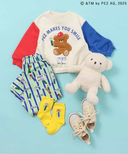 日本童裝 apres les cours ×tiny bear x PEZ 休閒長褲 80-120cm 男童款 春季 PANTS