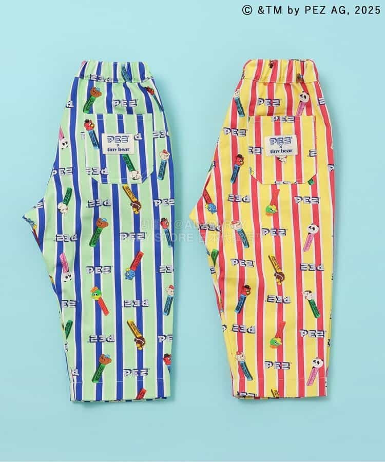 日本童裝 apres les cours ×tiny bear x PEZ 休閒長褲 80-120cm 男童款 春季 PANTS