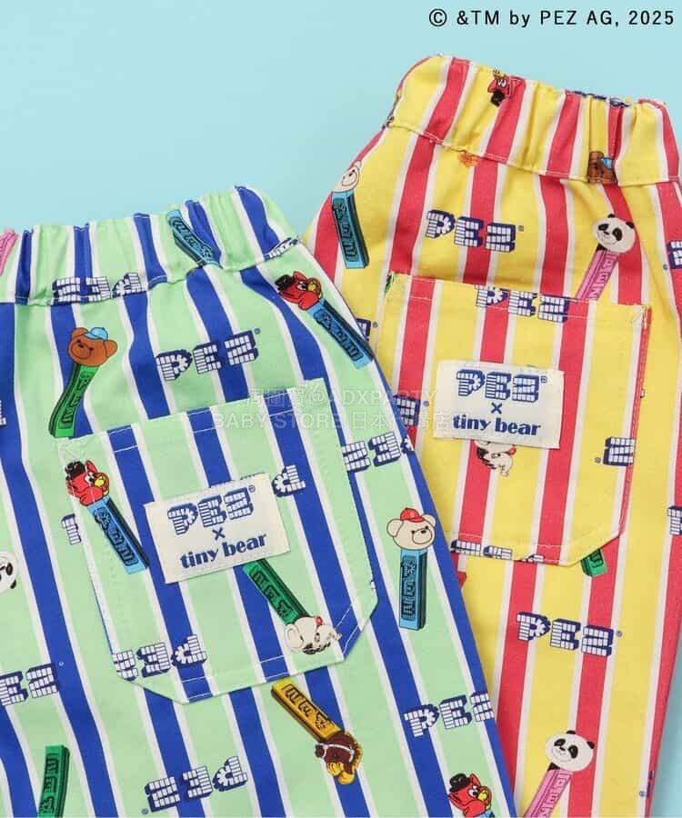 日本童裝 apres les cours ×tiny bear x PEZ 休閒長褲 80-120cm 男童款 春季 PANTS
