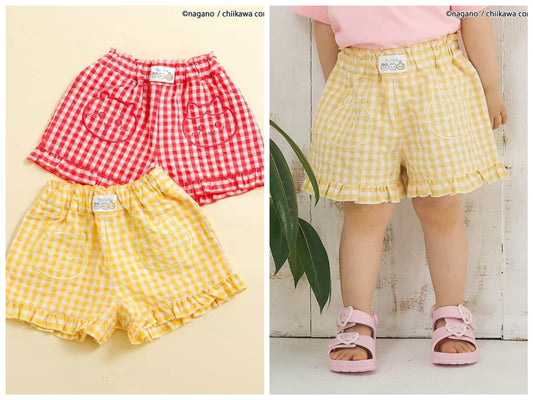 日本童裝 apres les cours x Chiikawa 格仔短褲 80-140cm 男童款/女童款 夏季 PANTS