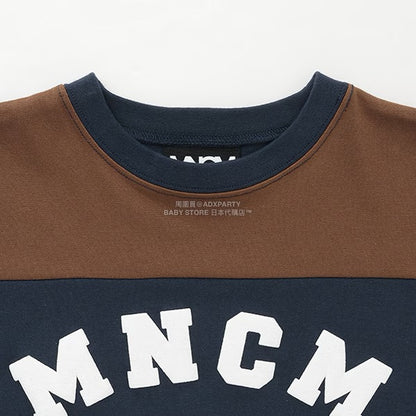 日本童裝 b・R# 吸水速乾 防UV系列 拼色長袖上衣 110-150cm 男童款 秋季 TOPS