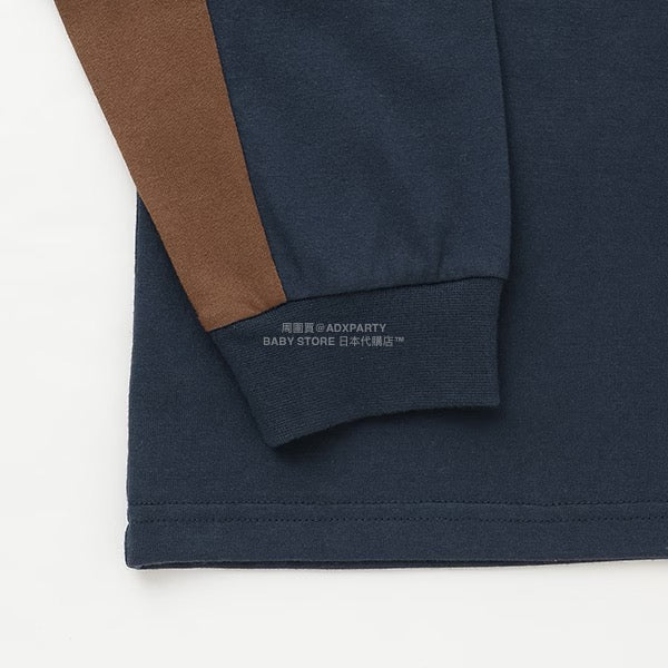 日本童裝 b・R# 吸水速乾 防UV系列 拼色長袖上衣 110-150cm 男童款 秋季 TOPS