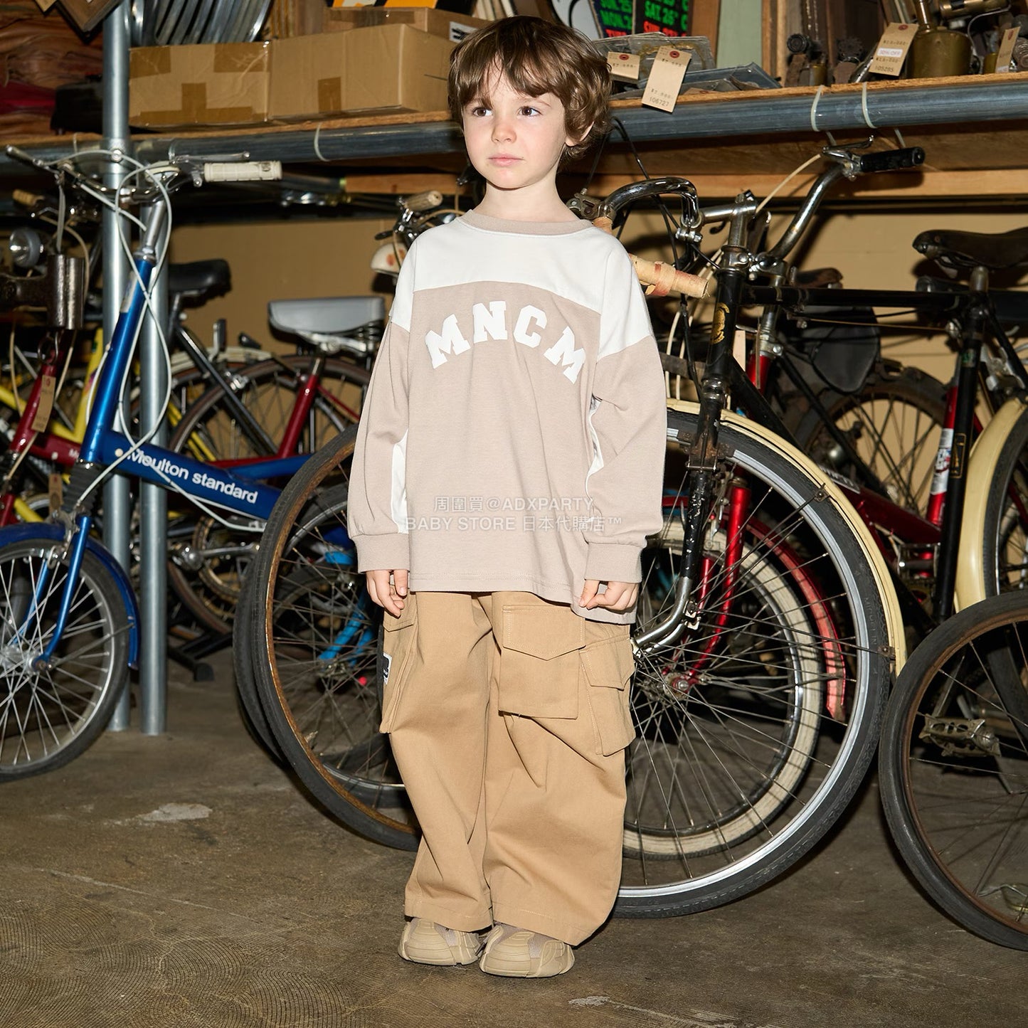 日本童裝 b・R# 吸水速乾 防UV系列 拼色長袖上衣 110-150cm 男童款 秋季 TOPS