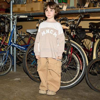 日本童裝 b・R# 吸水速乾 防UV系列 拼色長袖上衣 110-150cm 男童款 秋季 TOPS