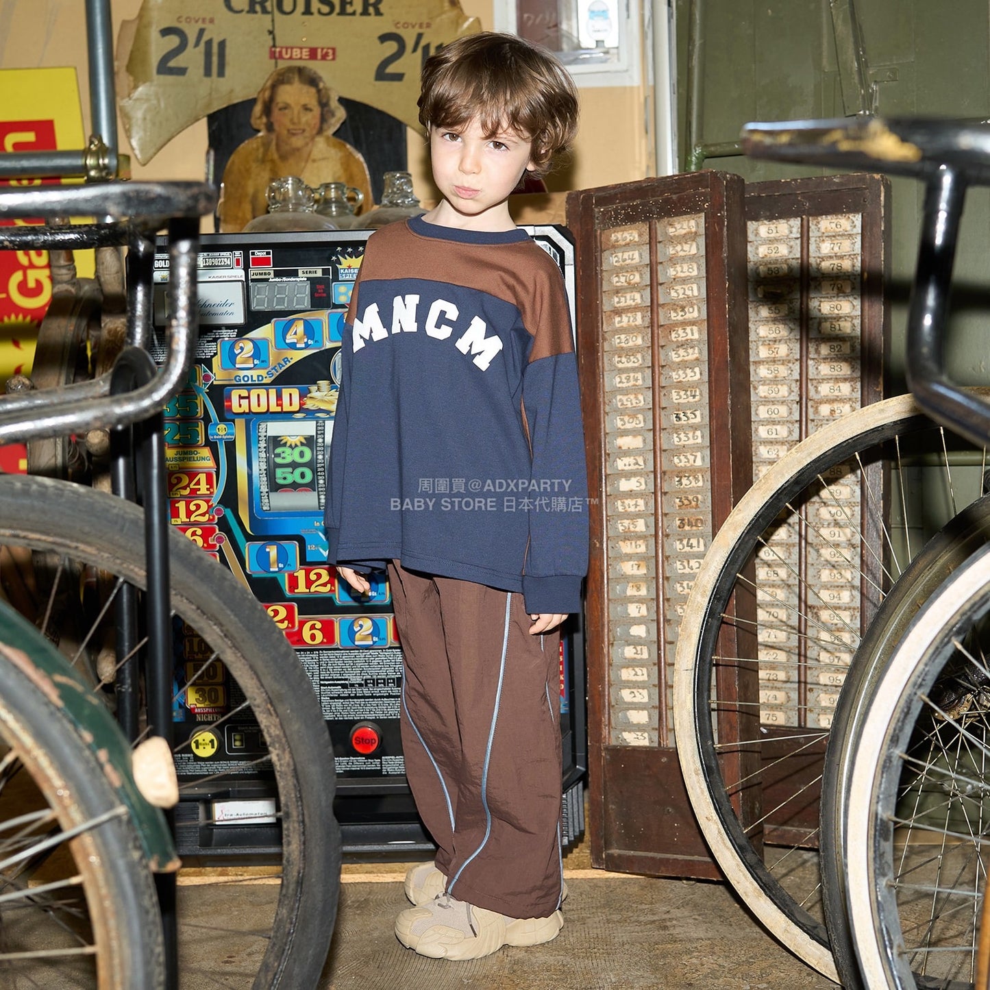 日本童裝 b・R# 吸水速乾 防UV系列 拼色長袖上衣 110-150cm 男童款 秋季 TOPS