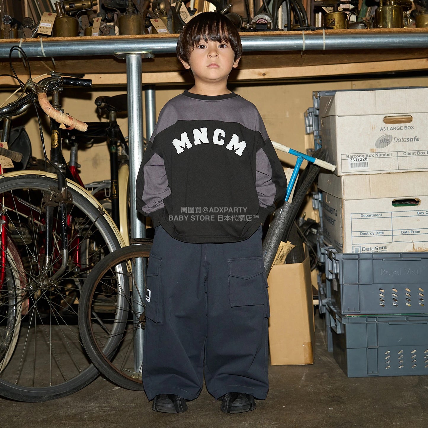 日本童裝 b・R# 吸水速乾 防UV系列 拼色長袖上衣 110-150cm 男童款 秋季 TOPS