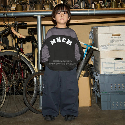 日本童裝 b・R# 吸水速乾 防UV系列 拼色長袖上衣 110-150cm 男童款 秋季 TOPS