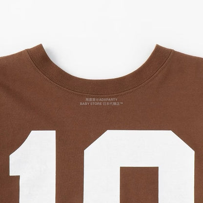 日本童裝 b・R# 吸水速乾 防UV 2Way 前後兩著 印花層疊長袖上衣 110-150cm 男童款 秋季 TOPS