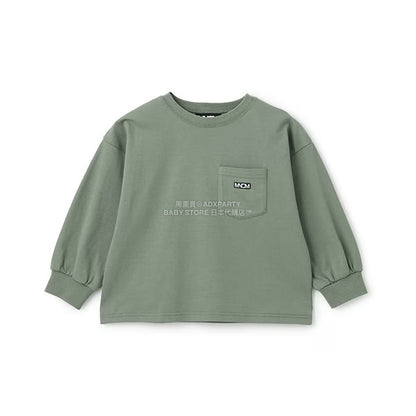 日本童裝 b・R# 吸水速乾 防UV 口袋長袖上衣 110-150cm 男童款 秋季 TOPS