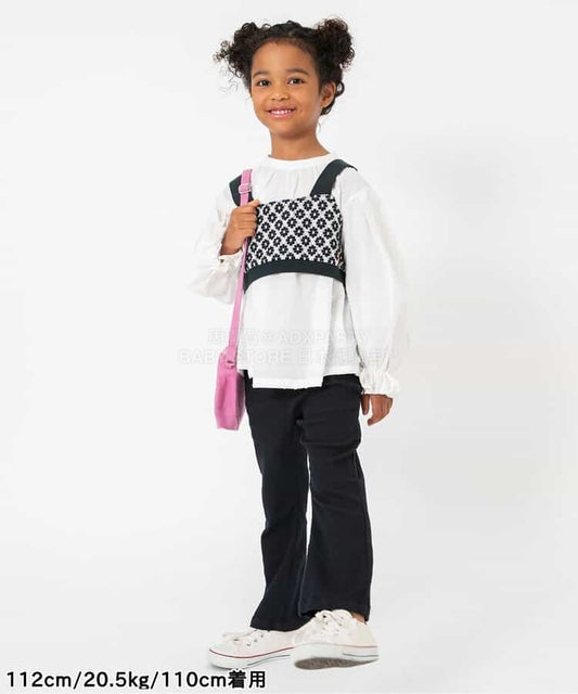 日本童裝 BREEZE 喇叭長褲 80-140cm 女童款 冬季 PANTS