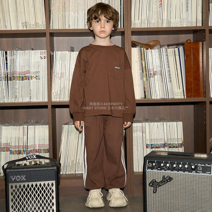 日本童裝 b・R# 吸水速乾 防UV 口袋長袖上衣 110-150cm 男童款 秋季 TOPS