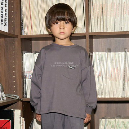 日本童裝 b・R# 吸水速乾 防UV 口袋長袖上衣 110-150cm 男童款 秋季 TOPS