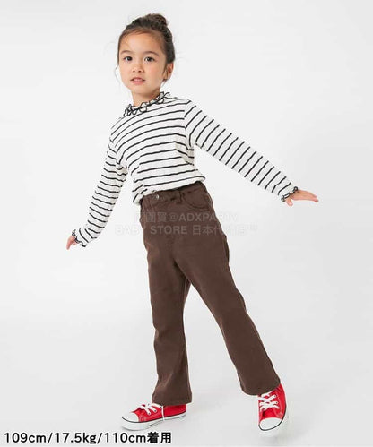 日本童裝 BREEZE 喇叭長褲 80-140cm 女童款 冬季 PANTS