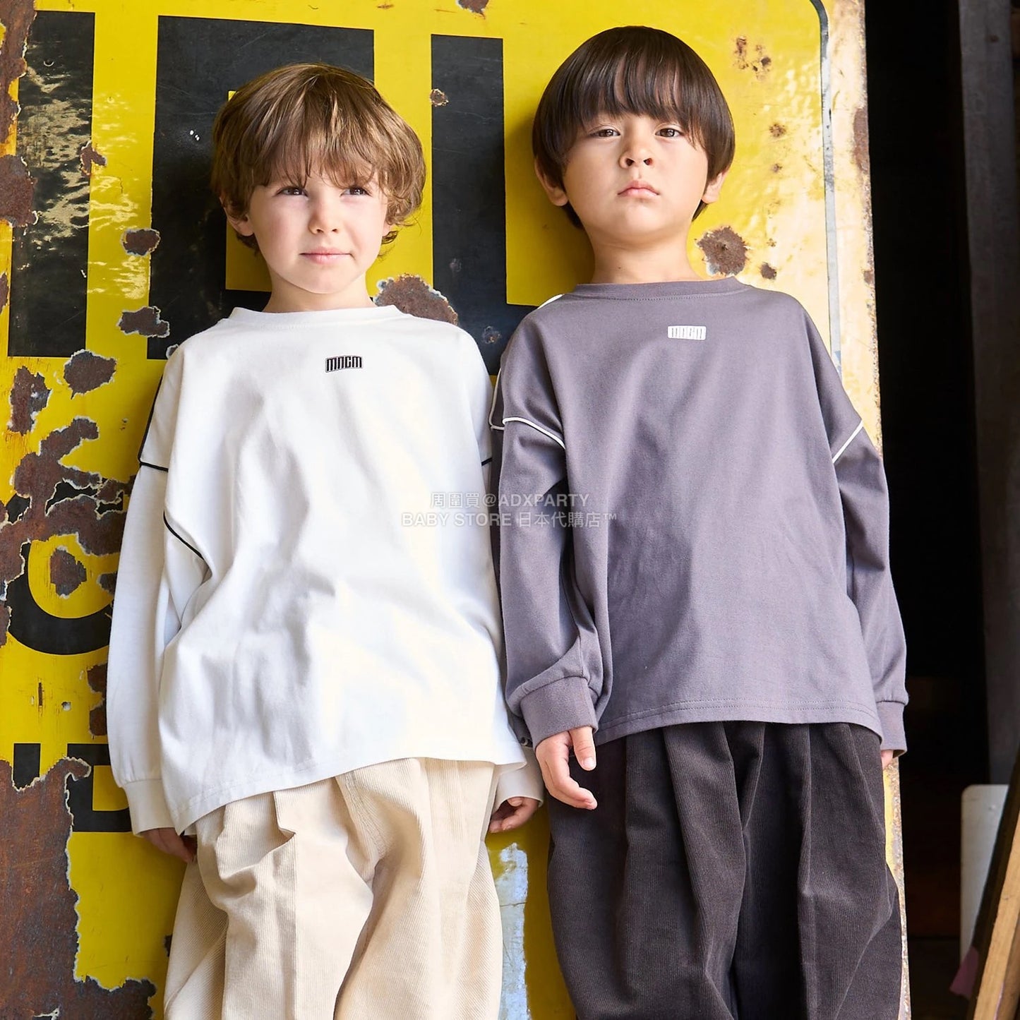 日本童裝 b・R# 吸水速乾 防UV  滾邊長袖上衣 110-150cm 男童款 秋季 TOPS