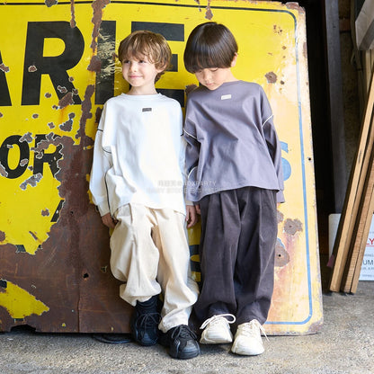 日本童裝 b・R# 吸水速乾 防UV  滾邊長袖上衣 110-150cm 男童款 秋季 TOPS