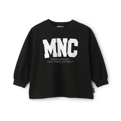 日本童裝 b・R# 吸水速乾 防UV 標誌印花長袖上衣 110-150cm 男童款 秋季 TOPS