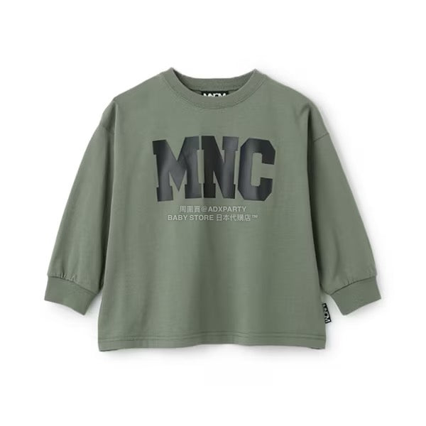 日本童裝 b・R# 吸水速乾 防UV 標誌印花長袖上衣 110-150cm 男童款 秋季 TOPS