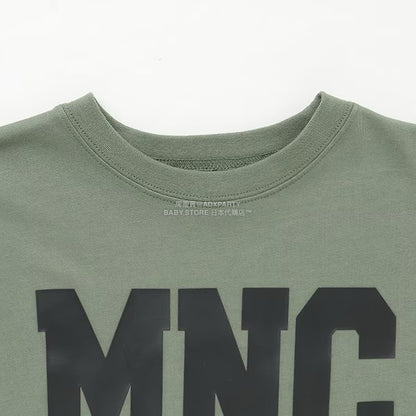 日本童裝 b・R# 吸水速乾 防UV 標誌印花長袖上衣 110-150cm 男童款 秋季 TOPS