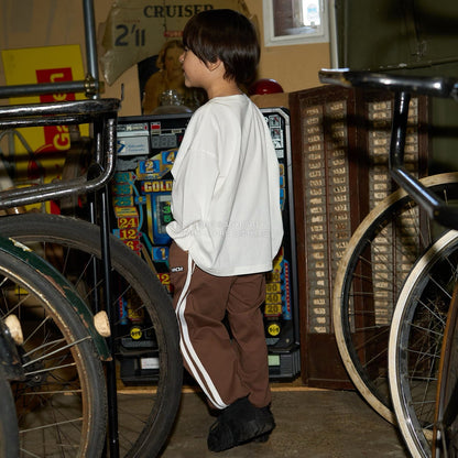 日本童裝 b・R# 吸水速乾 防UV 標誌印花長袖上衣 110-150cm 男童款 秋季 TOPS