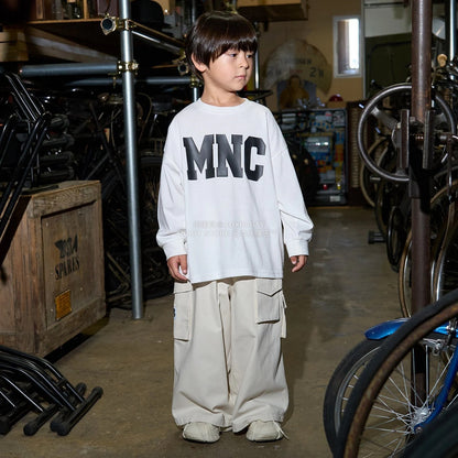 日本童裝 b・R# 吸水速乾 防UV 標誌印花長袖上衣 110-150cm 男童款 秋季 TOPS