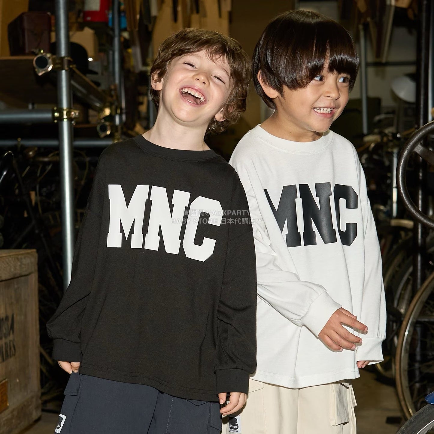 日本童裝 b・R# 吸水速乾 防UV 標誌印花長袖上衣 110-150cm 男童款 秋季 TOPS