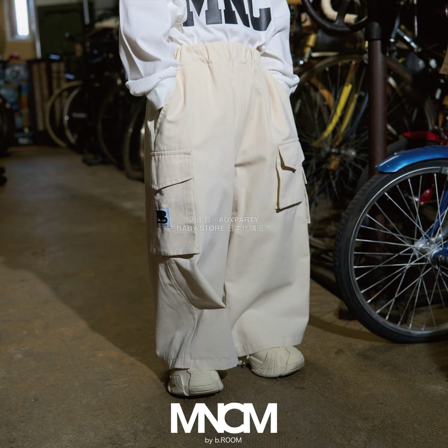 日本童裝 b・R# 闊版工裝褲 110-150cm 男童款 秋季 PANTS