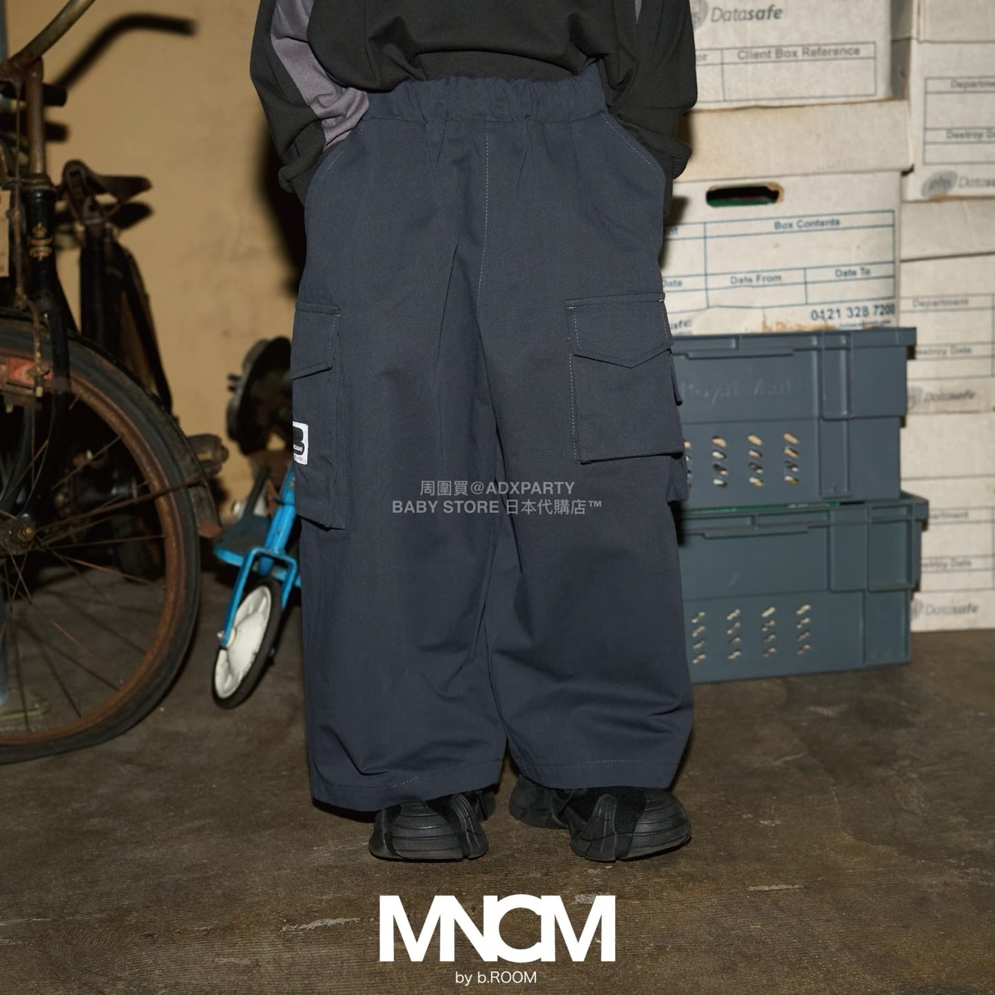 日本童裝 b・R# 闊版工裝褲 110-150cm 男童款 秋季 PANTS