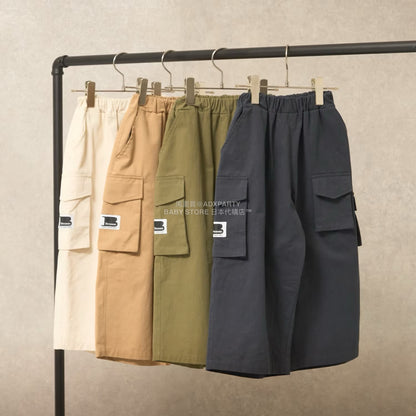 日本童裝 b・R# 闊版工裝褲 110-150cm 男童款 秋季 PANTS