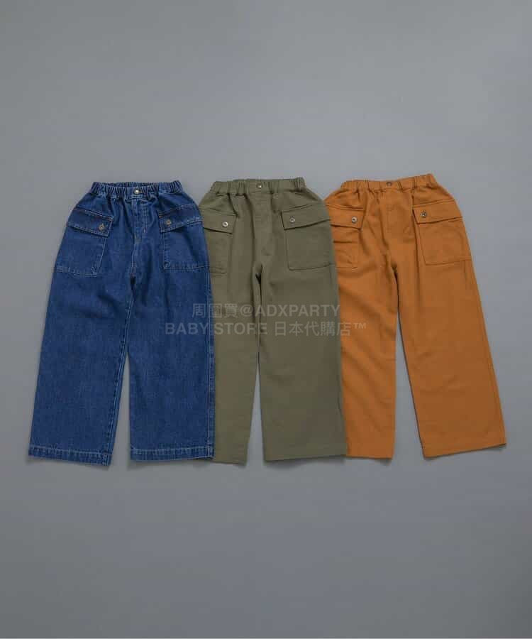 日本童裝 BREEZE 側袋闊腳褲 90-150cm 男童款/女童款 冬季 PANTS
