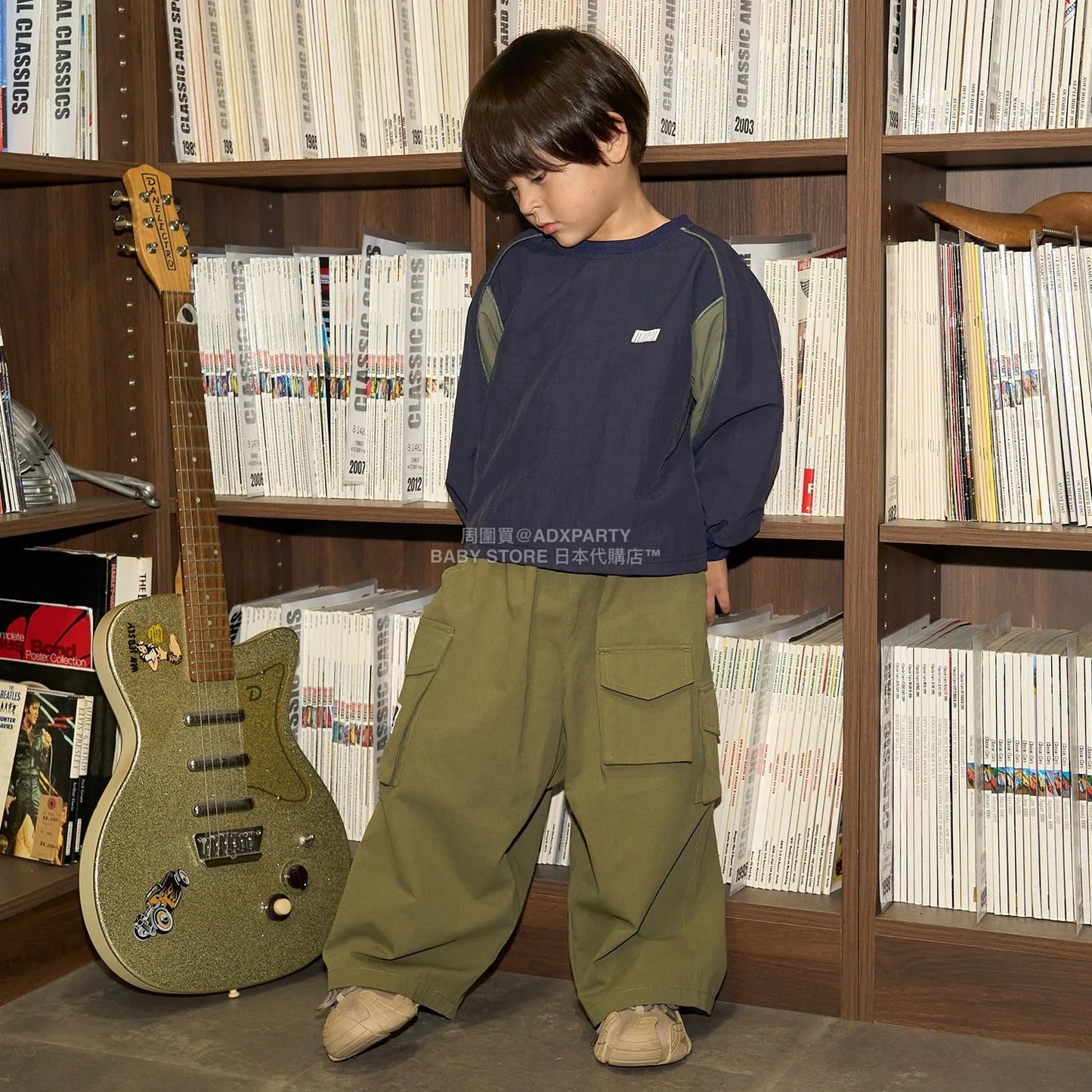 日本童裝 b・R# 闊版工裝褲 110-150cm 男童款 秋季 PANTS