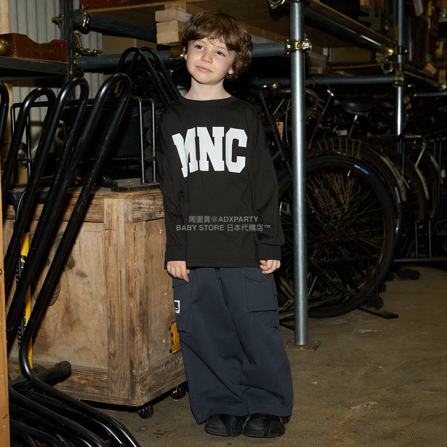 日本童裝 b・R# 闊版工裝褲 110-150cm 男童款 秋季 PANTS