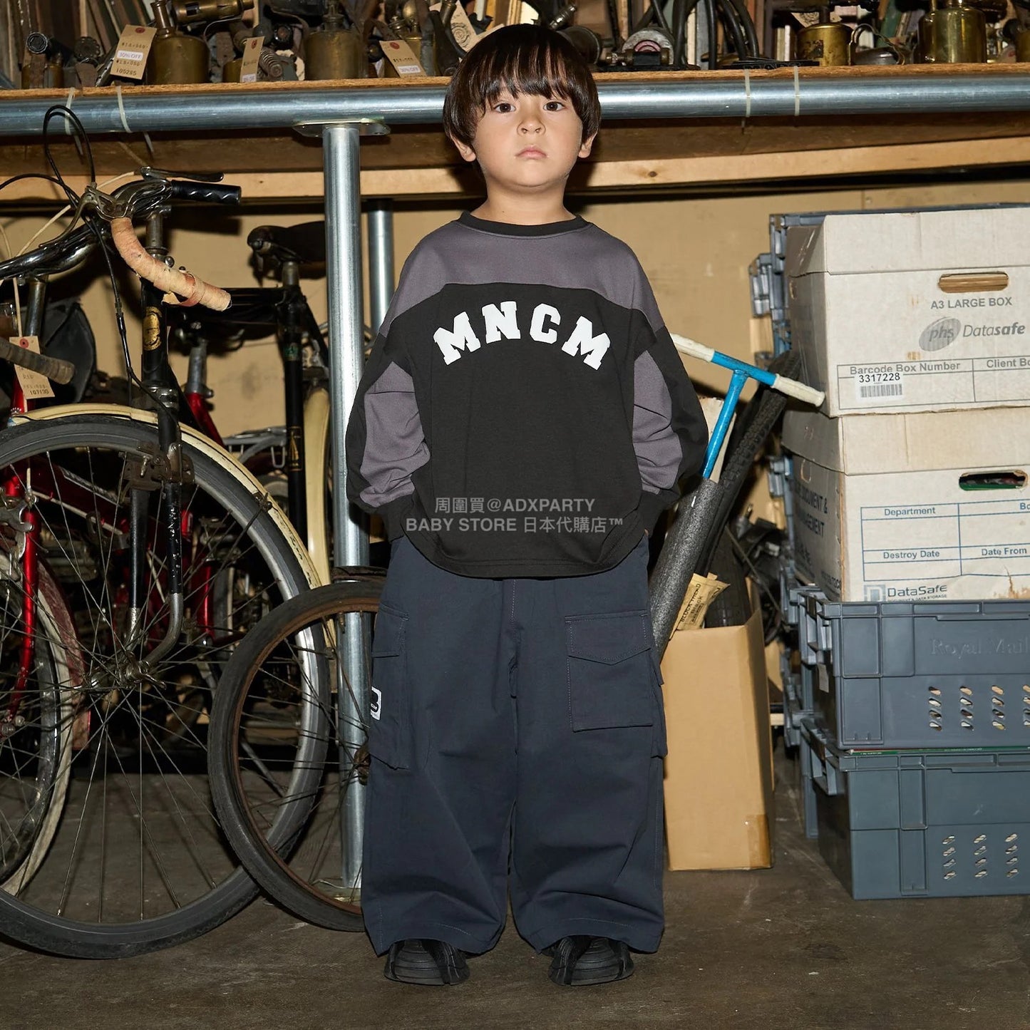 日本童裝 b・R# 闊版工裝褲 110-150cm 男童款 秋季 PANTS