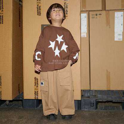 日本童裝 b・R# 闊版工裝褲 110-150cm 男童款 秋季 PANTS