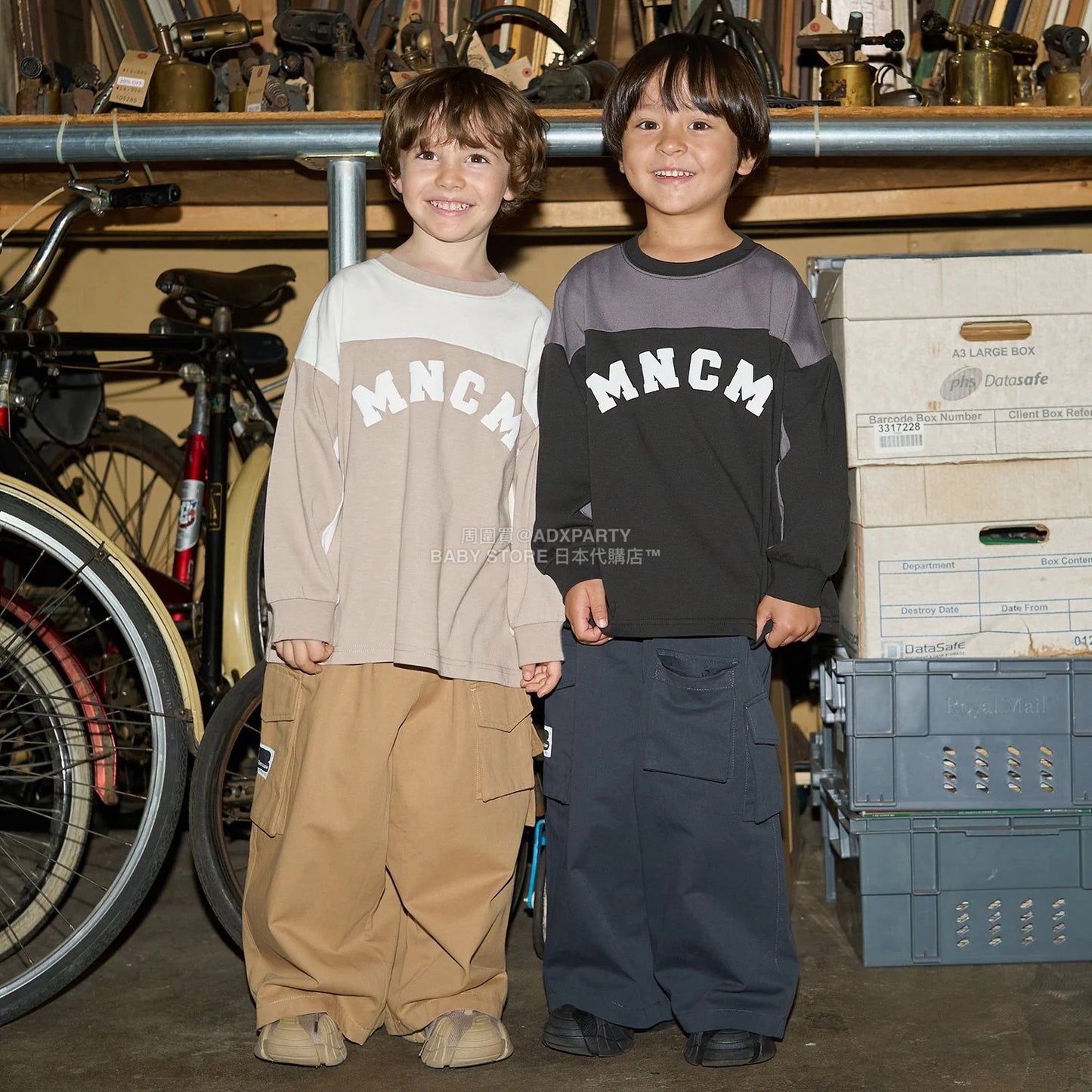 日本童裝 b・R# 闊版工裝褲 110-150cm 男童款 秋季 PANTS