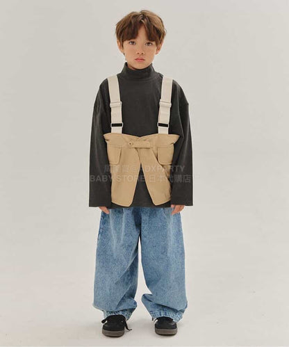 日本童裝 BREEZE 休閒闊腳褲 90-150cm 男童款/女童款 冬季 PANTS