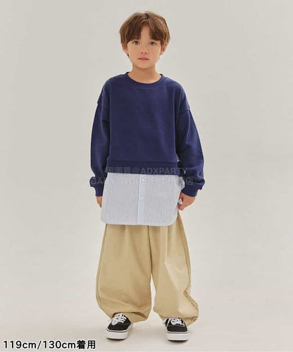 日本童裝 BREEZE 休閒闊腳褲 90-150cm 男童款/女童款 冬季 PANTS