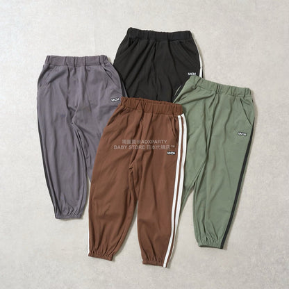 日本童裝 b・R# 吸水速乾 防UV 側線運動長褲 110-150cm 男童款 秋季 PANTS