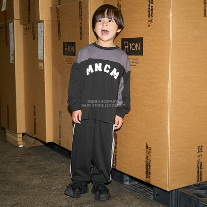 日本童裝 b・R# 吸水速乾 防UV 側線運動長褲 110-150cm 男童款 秋季 PANTS