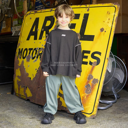 日本童裝 b・R# 吸水速乾 防UV 側線運動長褲 110-150cm 男童款 秋季 PANTS