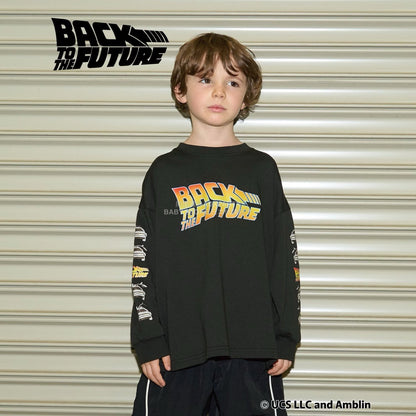日本童裝 b・R# 吸水速乾 防UV 【BACK TO THE FUTURE 40TH】 印花上衣 110-150cm 男童款 秋季 TOPS