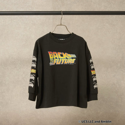 日本童裝 b・R# 吸水速乾 防UV 【BACK TO THE FUTURE 40TH】 印花上衣 110-150cm 男童款 秋季 TOPS
