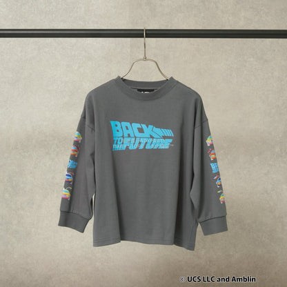 日本童裝 b・R# 吸水速乾 防UV 【BACK TO THE FUTURE 40TH】 印花上衣 110-150cm 男童款 秋季 TOPS