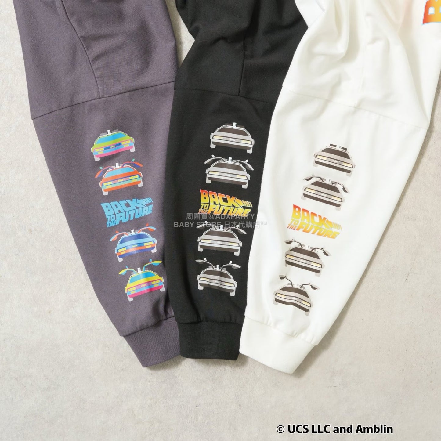 日本童裝 b・R# 吸水速乾 防UV 【BACK TO THE FUTURE 40TH】 印花上衣 110-150cm 男童款 秋季 TOPS